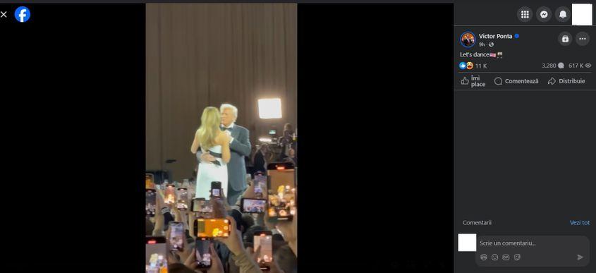 În 2007, Victor Ponta participa la o ediție a emisiunii „Dansez pentru tine”, unde executa un dans latino alături de fosta soție. Captură foto via Facebook