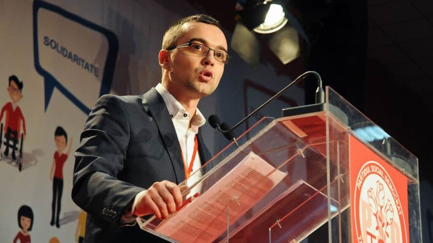 Gabriel Petrea, la Congresul TSD din decembrie 2015. Foto: Lucian Muntean