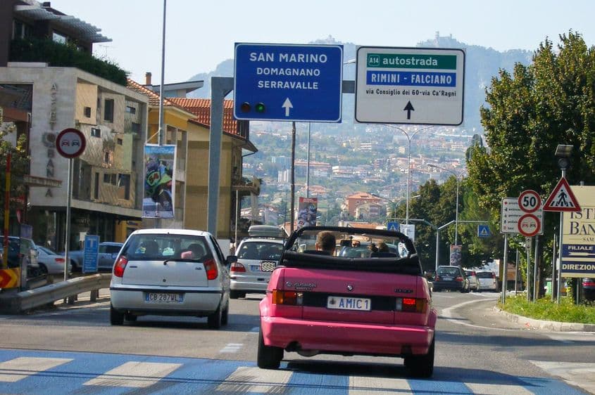 Intrarea în San Marino. Foto: Lucian Muntean