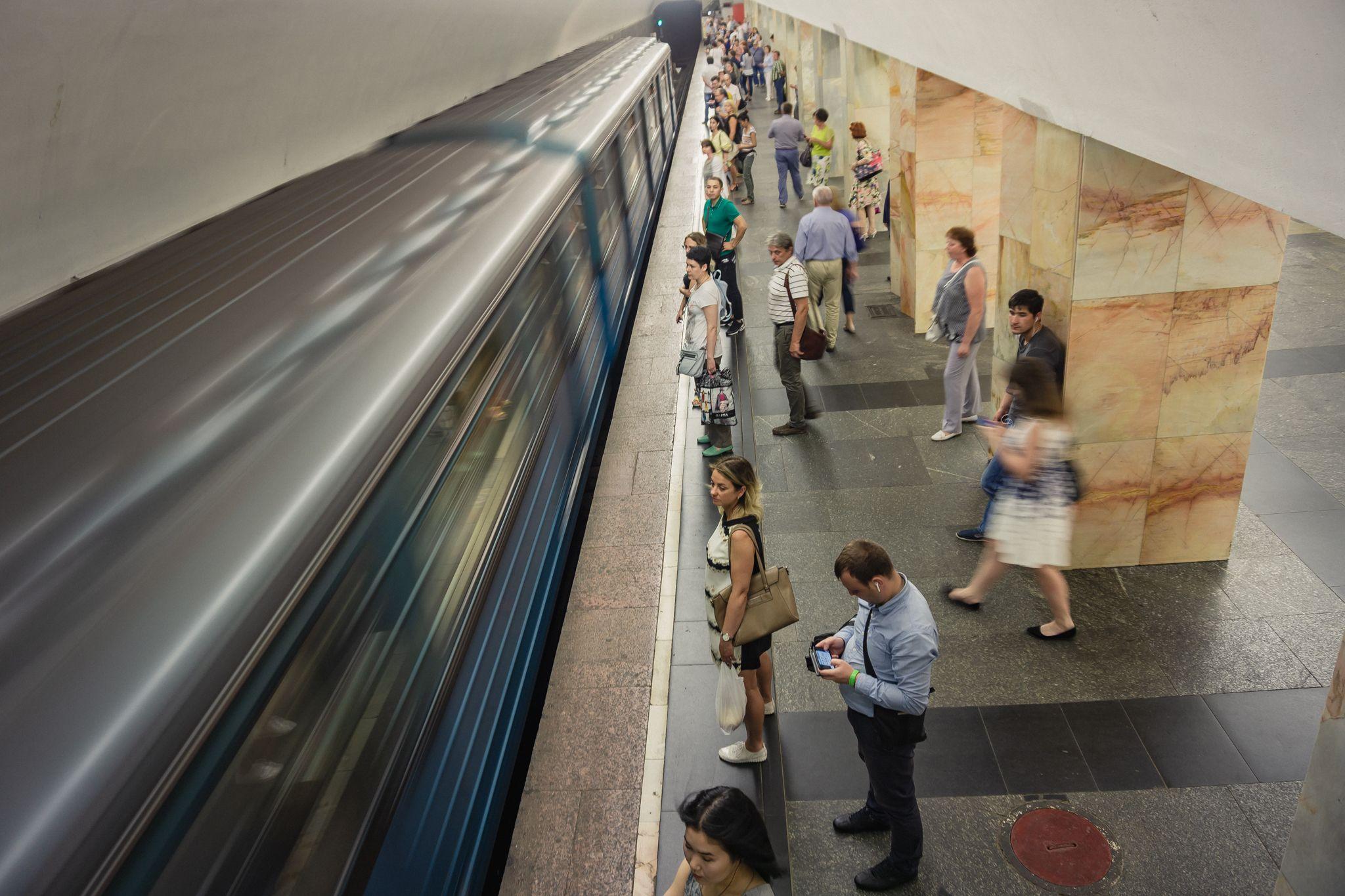 Metroul din Moscova în vremuri pre-pandemice. Foto: Ioana Epure