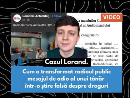 VIDEO. Cum a transformat Radioul Public mesajul de adio al unui tânăr într-o știre falsă despre droguri