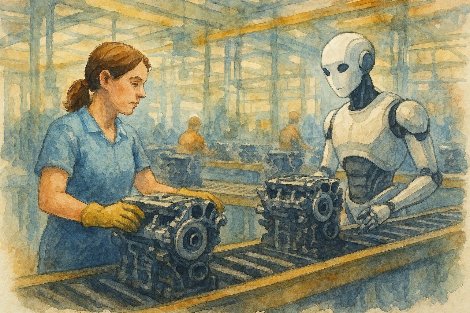 Generarea de imagini „artistice” era până în urmă cu doar un an apanajul unor aplicații de AI specializate. Astăzi, o simplă cerere în ChatGPT îți poate genera o „acuarelă” cu Maria și robotul care o va înlocui. Ce vor face zecile de mii de artiști ilustratori dacă mass-media decide că e mult mai ieftin să folosească astfel de imagini?