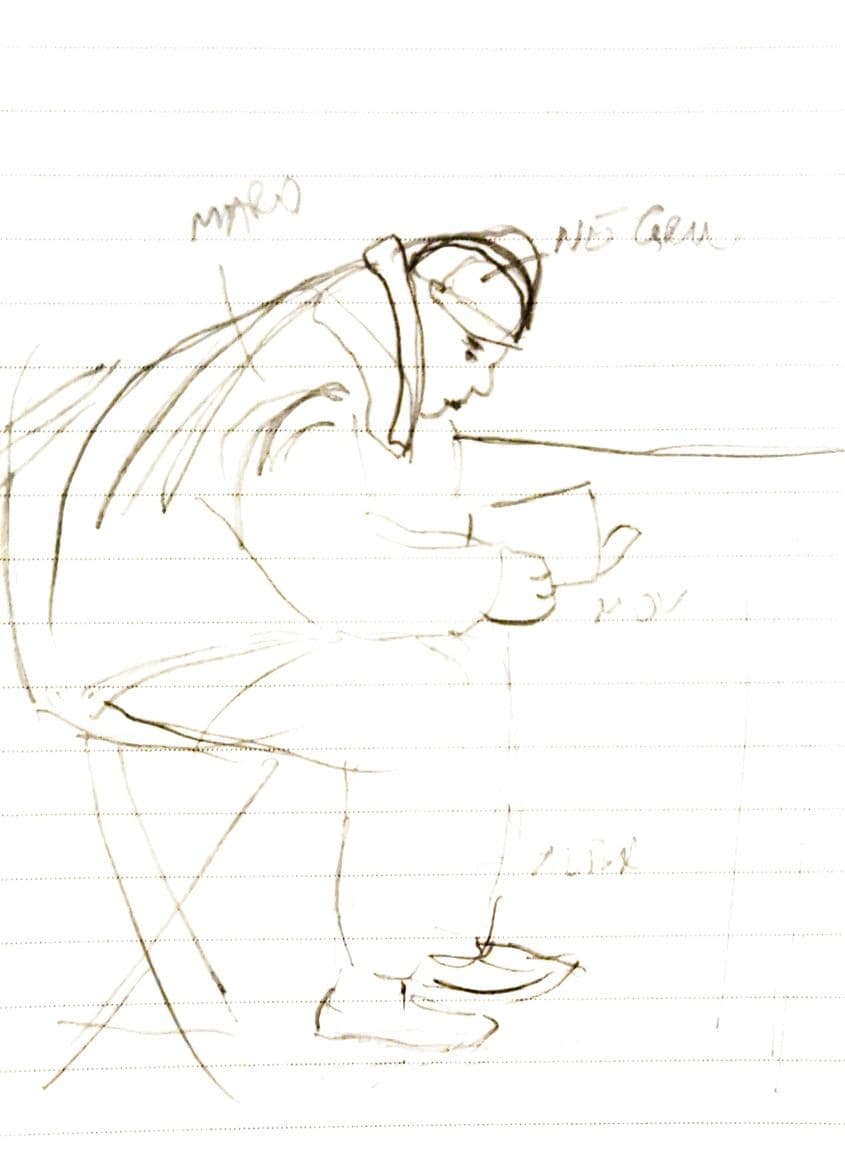 Beneficiar care citește. Foto: Andreea Soare