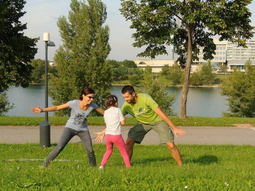 Alina Olar și familia ei. Foto: Arhiva personală