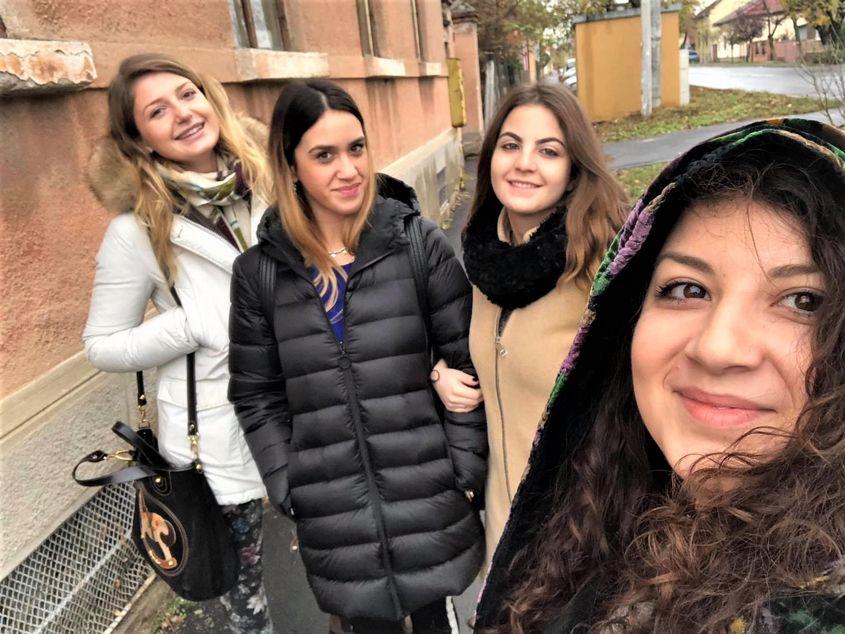 Elena, Eleonora, Maria Chiara și Giada, patru dintre medicii rezidenți italieni de la Arad
foto: arhiva personală