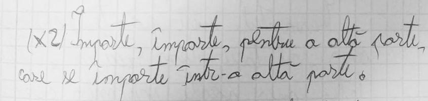 Refrenul unei poezii scrise de Cristi înainte să moară, dedicată Adelinei. Foto: Arhivă personală