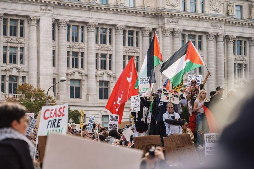 Protest Pro Palestina, 4 noiembrie 2023, Washington DC. Foto © Sabih Jafri | Dreamstime.com