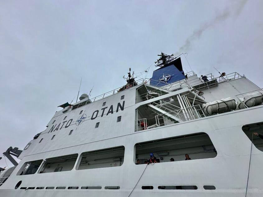 NATO research vessel Alliance. Photo: Carolina Drüten