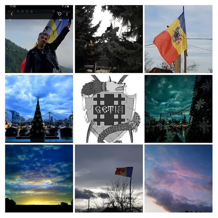 În 2020, Motocu deja folosea numele de „Geția”. Colaj preluat de pe contul său de Instagram