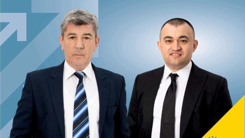 Poster electoral cu deputatul Alexandru Popa (dreapta) și Alexandru Moșescu (stânga), primarul comunei în care va împăduri Bulgaru Împăduriri SRL. Sursă foto: Facebook