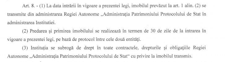 Facsimil din proiectul de lege.