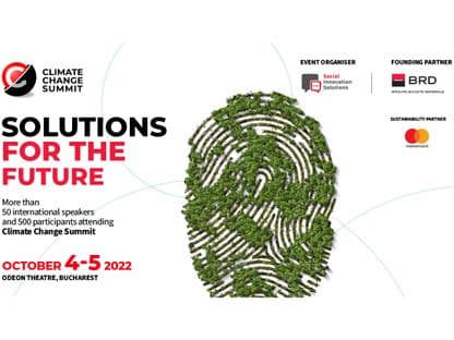Acum te poți înscrie la Climate Change Summit, eveniment internațional dedicat soluțiilor la schimbările climatice (P)