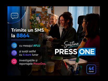 De azi, poți finanța o anchetă PressOne cu un SMS: trimite AFLU la 8864