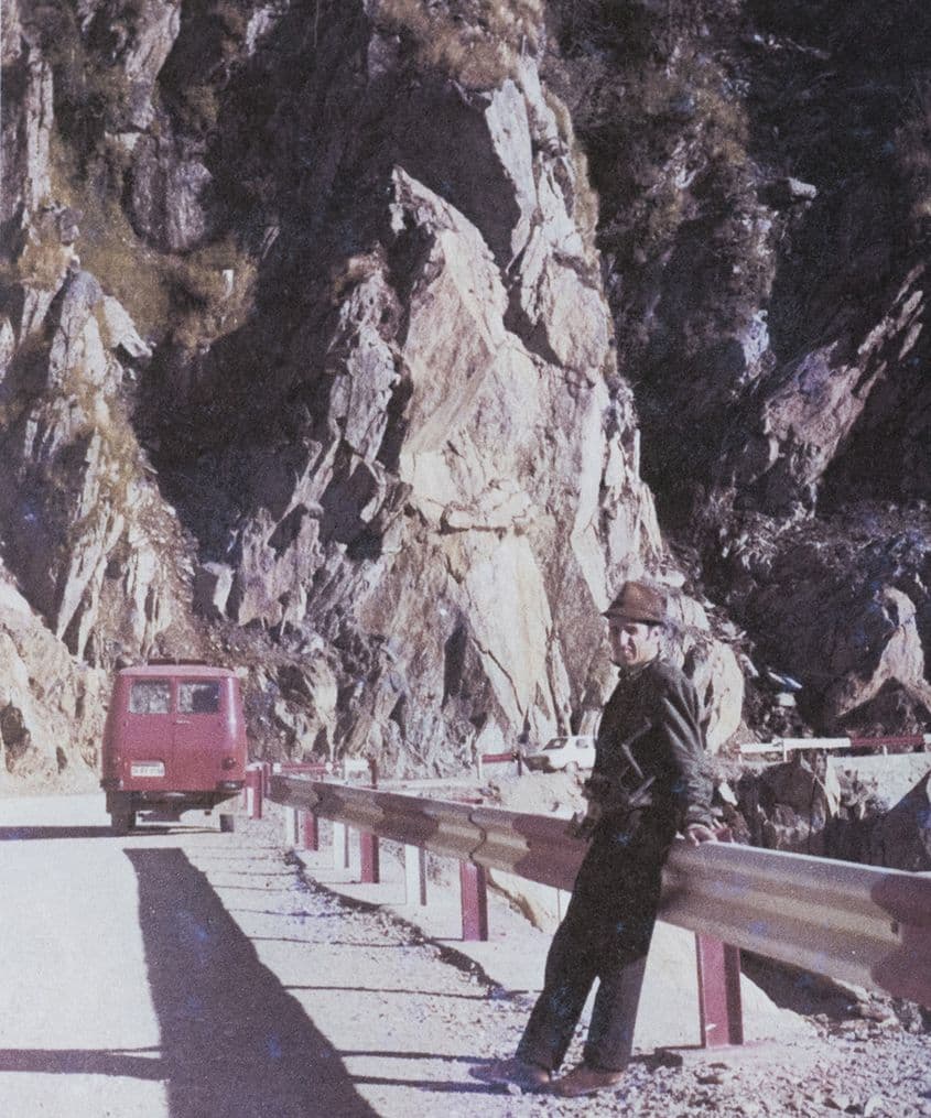 Dumitru Ducaru pe șantierul Bâlea Nord, în urmă cu 40 de ani. Foto: Arhiva personală (c)