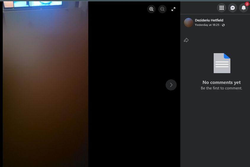 Misteriosul Dezideriu Hetfield își schimbă poza de profil la puțin timp după ce este contactat de reporterul PressOne și întrebat despre activitatea din mediul online. Captură de ecran via Facebook