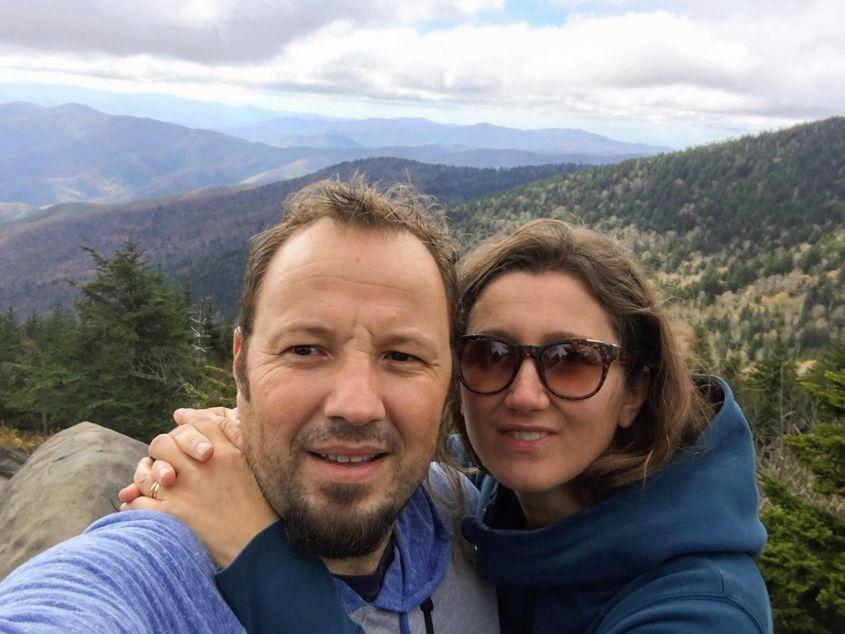 Anca Negreanu și soțul ei. Foto: Arhiva personală