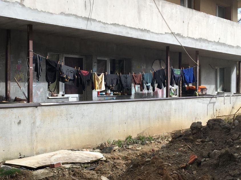 Fotografii dintr-una din clădirile construite de Traian Onuc în Cluj-Napoca. Foto: Bianca Felseghi