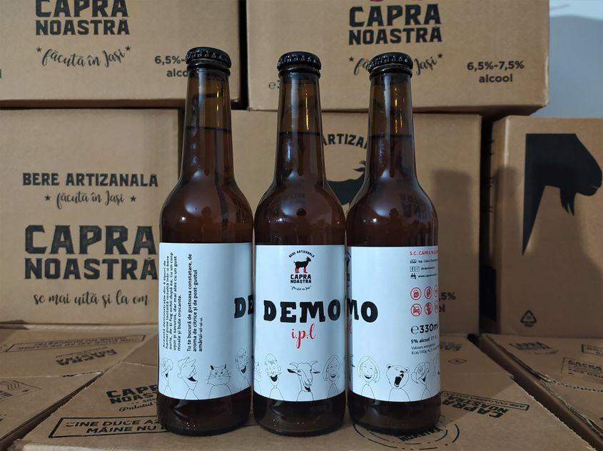 Cel mai recent experiment Capra Noastră, un lot de beri India Pale Lager. Foto: facebook.com/capranoastra