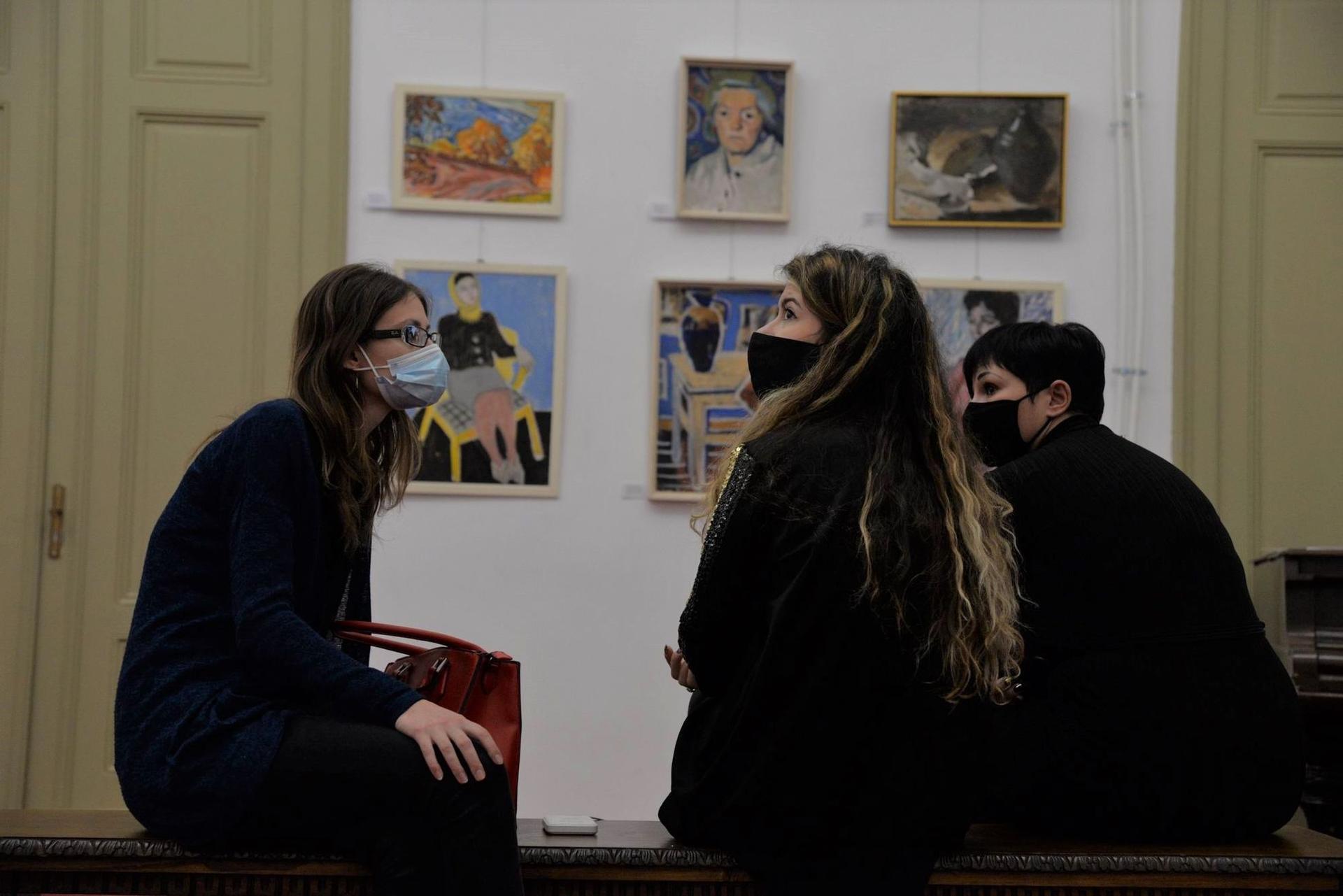 <em>Expoziția aniversară Valentina Rusu Ciobanu. Foto Lucian Muntean</em>