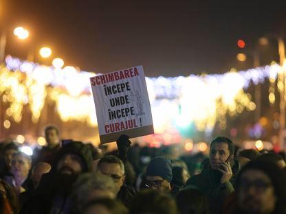 Protest în Piata Victoriei, Bucuresti, 13 decembrie 2025 Foto: Inquam Photos / Octav Ganea