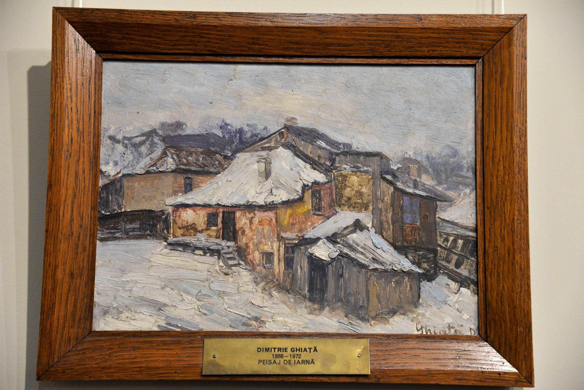 Dimitrie Ghiață (1888-1972): "Peisaj de iarnă".