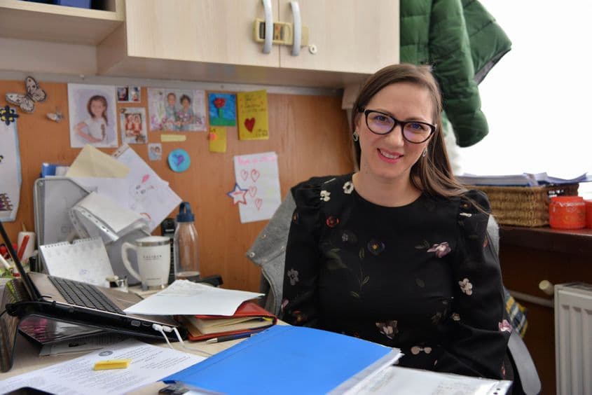 Victoria Crețu, coordonatoarea Centrului Generații. Foto: Lucian Muntean