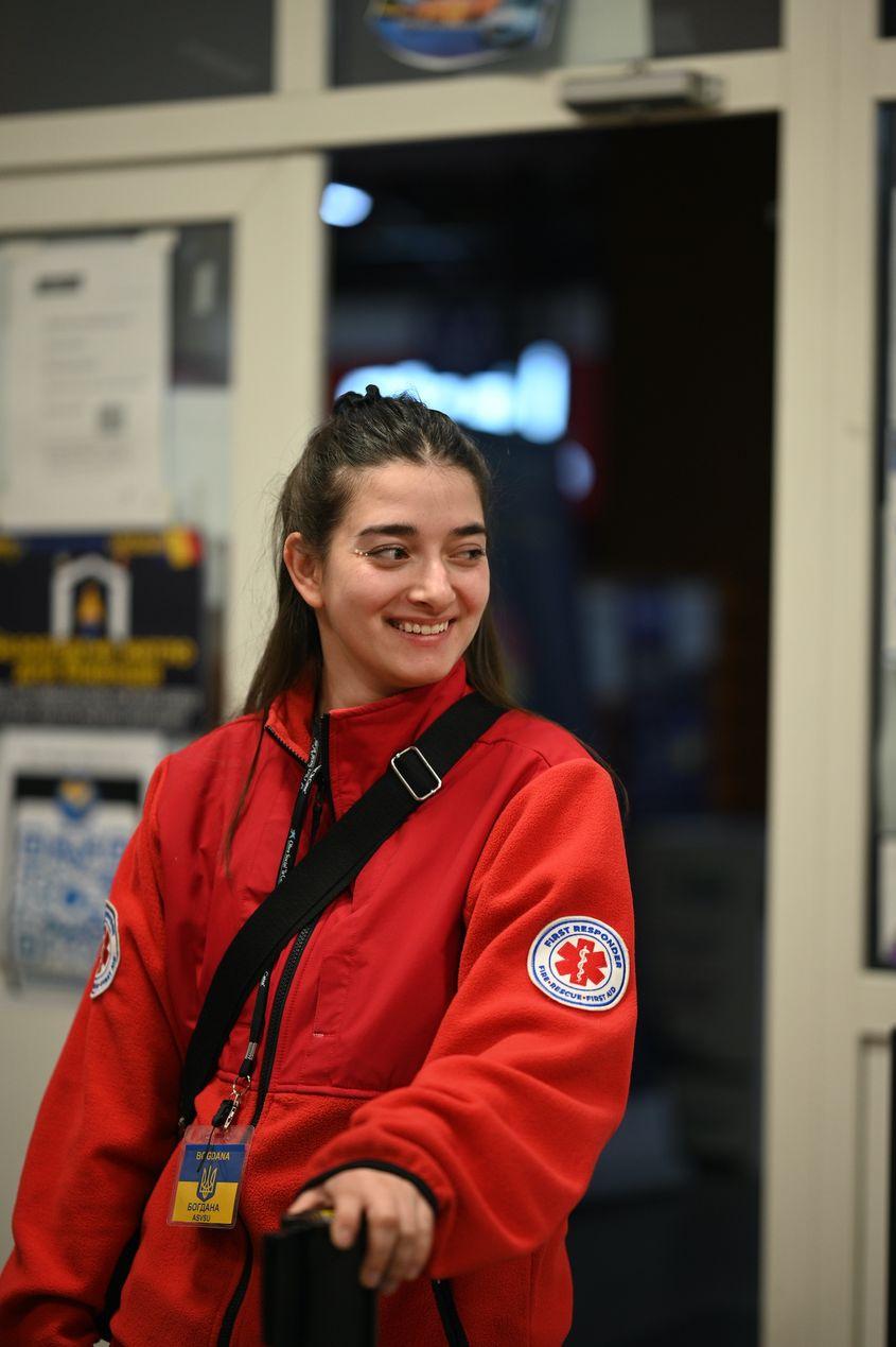 Bogdana Holova în Gara de Nord. Foto: arhiva personală