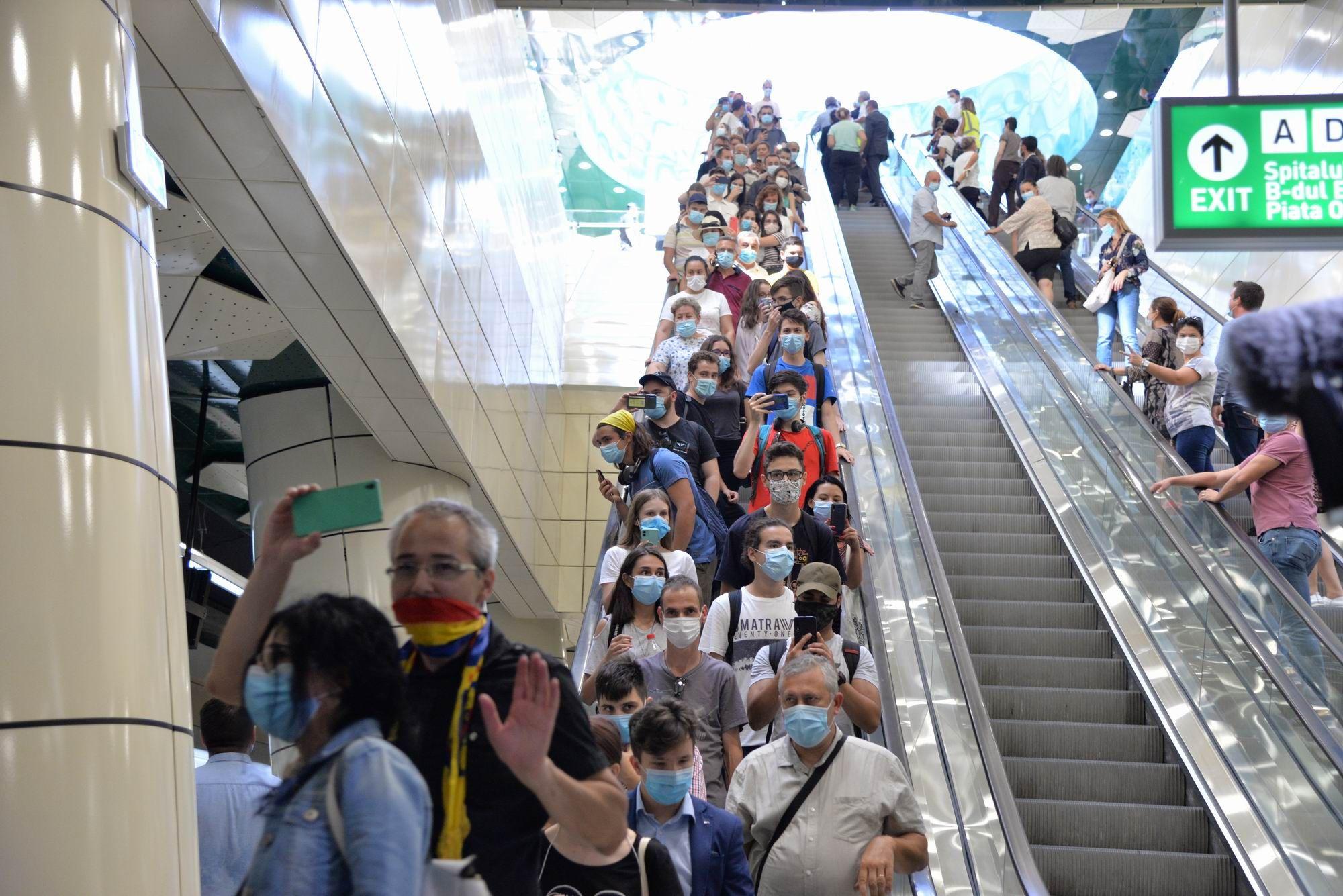 Inaugurarea noii magistrale de metrou M5 Eroilor - Drumul Taberei. Foto Lucian Muntean