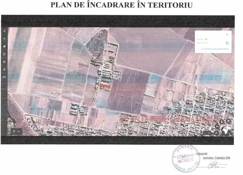 Potrivit unui răspuns trimis de Primăria Mitreni AMP Călărași, distanța între locul unde ar fi urmat să se construiască incineratorul și primele așezări umane ar fi fost de doar 411 metri