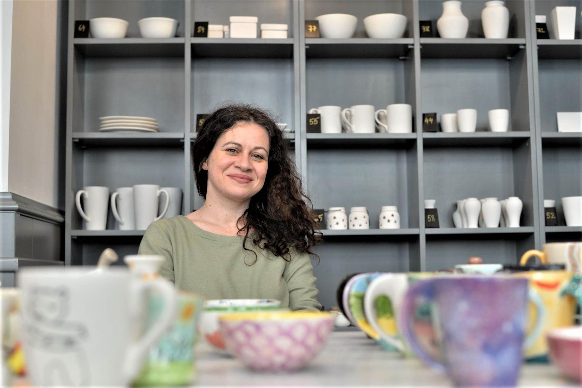 Corina Ilea, fondatoarea Ceramic Cafe
