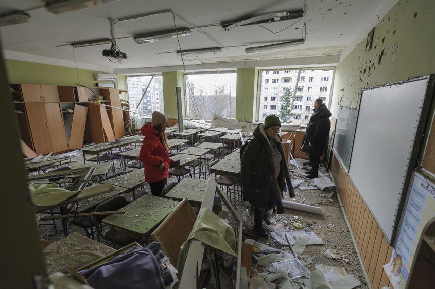 Urmări ale unui atac combinat, rachete și drone, în Ucraina. foto: 301959131 © Nicktys | Dreamstime.com