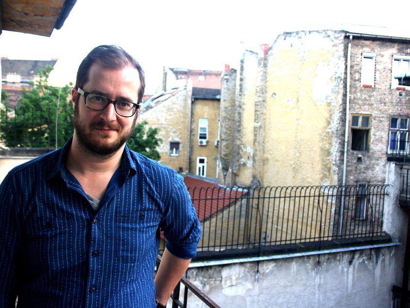 Poetul maghiar Krusovszky Dénes. Foto: János Áfra / KULTer.hu