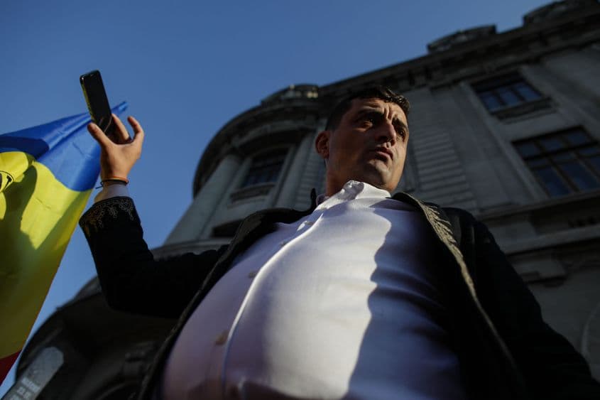 Senatorul George Simion s-a remarcat prin lupta contra vaccinării și a măsurilor de protecție sanitară anti Covid. Foto: Octav Ganea, Inquam Photos