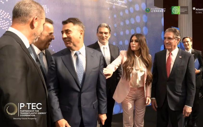 CEO-ul E-INFRA Teofil Mureșan, atenționat de ambasadoarea SUA în Grecia. Foto: Atlantic Council, captură de ecran