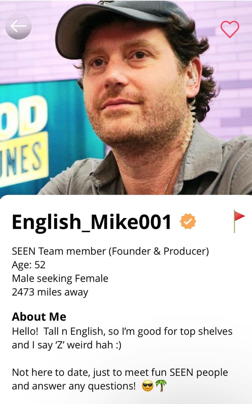 CEO-ul Seen Dating spune că n-a auzit în viața lui de acționarii de la Tracia Unită. Captură de ecran via aplicația Seen