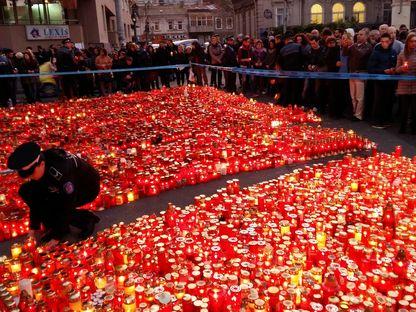 Comemorare a victimelor din Colectiv. Foto: Lucian Muntean