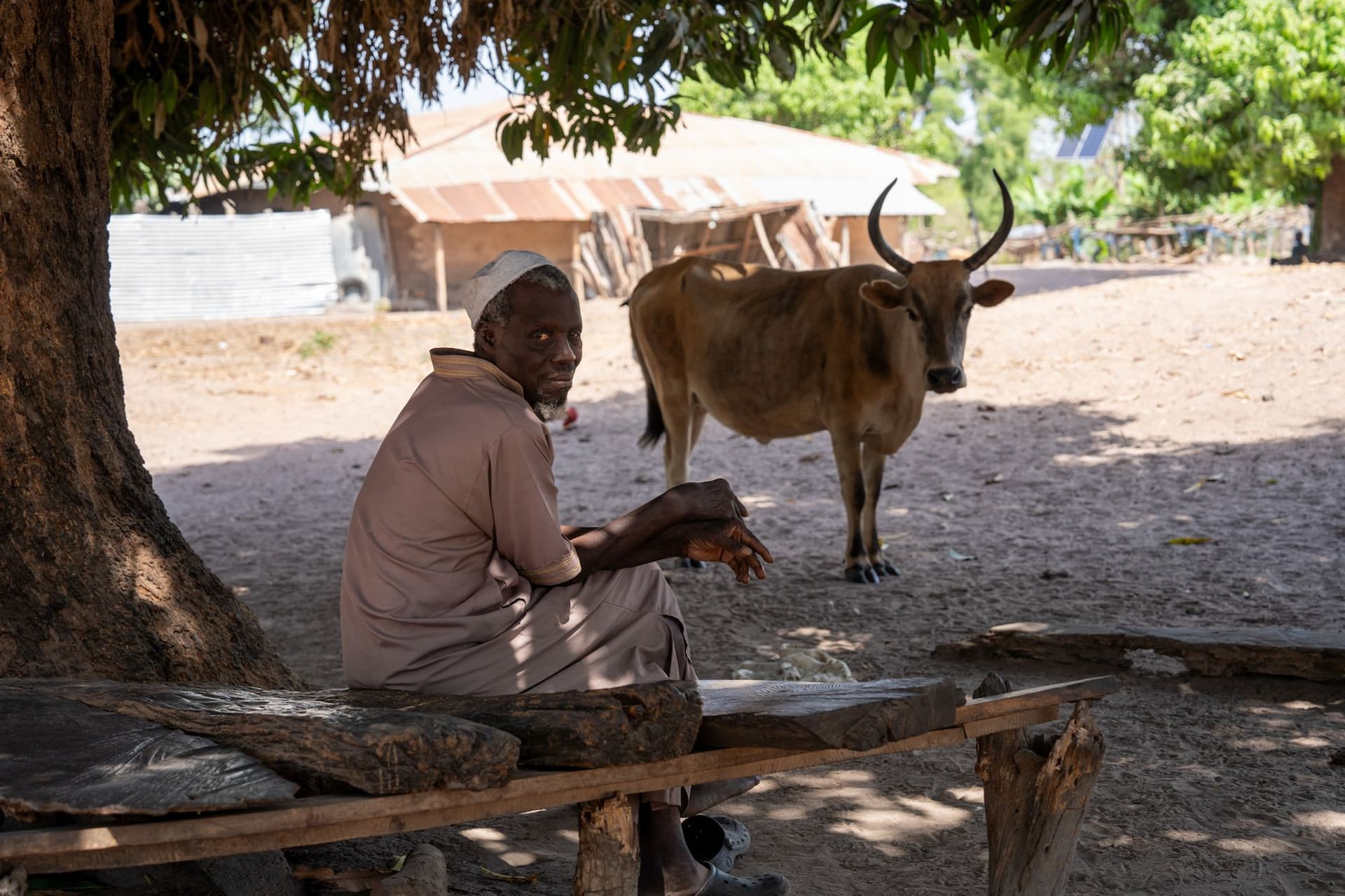 Refugiat ce trăiește în satul Ballen din Gambia după ce a plecat din Casamance acum 40 de ani. Foto: Andrei Popoviciu