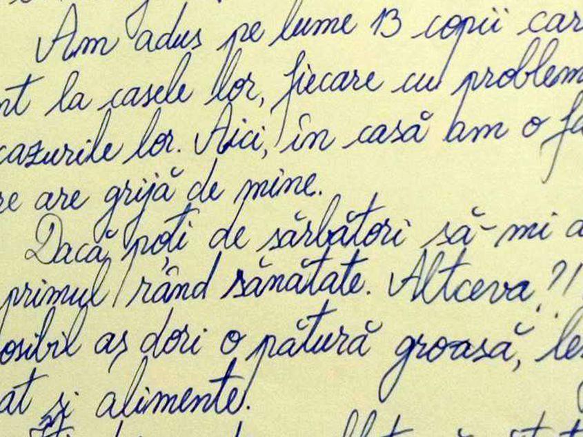 Facsimil dintr-o scrisoare primită de Maria Holtzhauser.