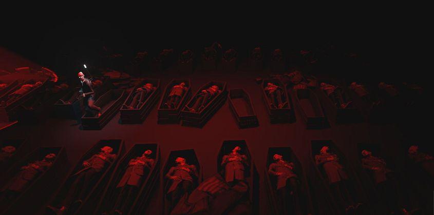 Imaginea care duce cu gândul la victimele represiunii de la Timișoara.