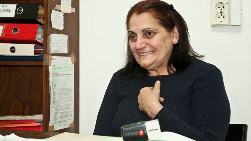 Ea este „femeia în rochie albastră” din 14 iunie 1990. Foto: Lucian Muntean