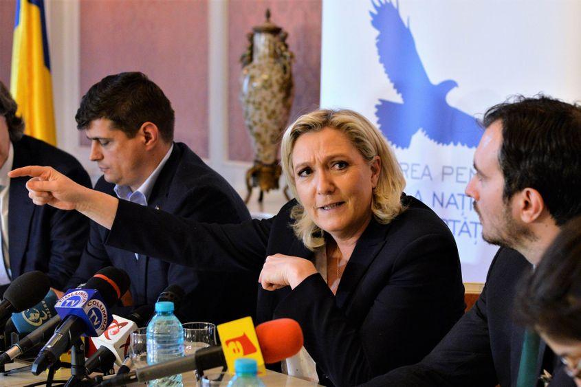 Marine Le Pen, la Sinaia, în 2019. Foto: Lucian Muntean (c)