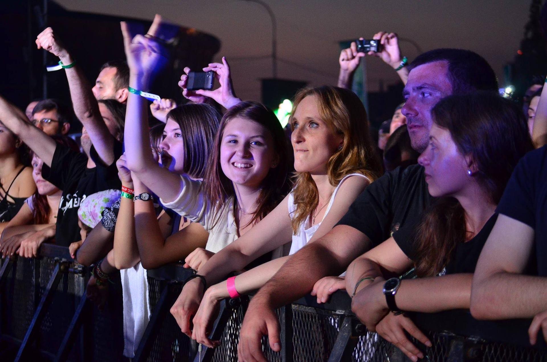 Flavia, înainte de Colectiv, la un concert. Foto arhiva personala
