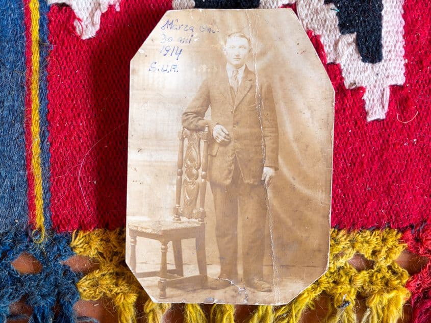 Onu Mârza, în SUA, 1914.