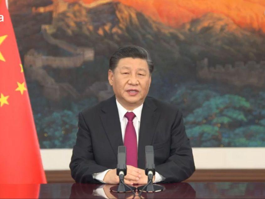 Xi Jinping a avut un mesaj special în deschiderea Davos 2021. Foto: captură video feed YouTube.