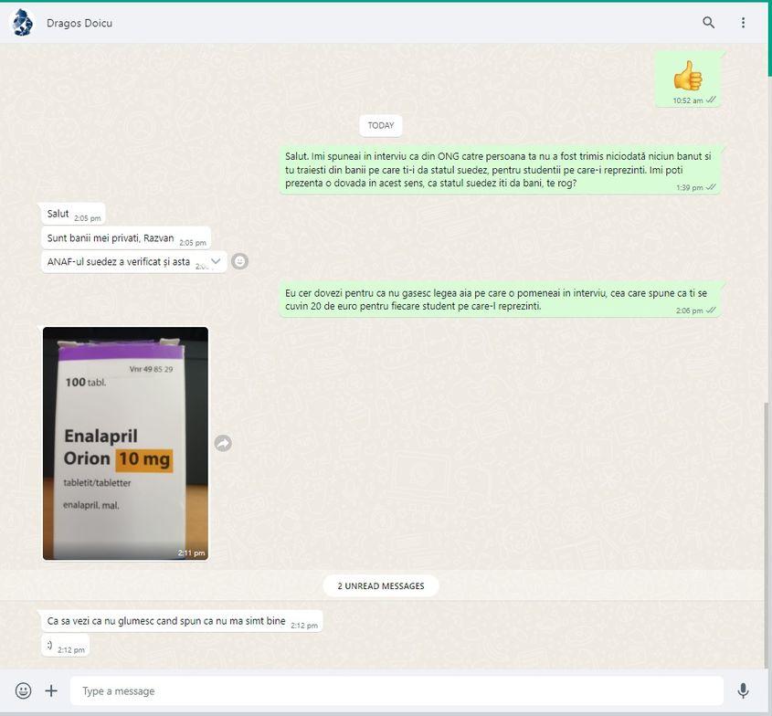 Reacția lui Doicu atunci când îl întrebi din ce bani trăiește