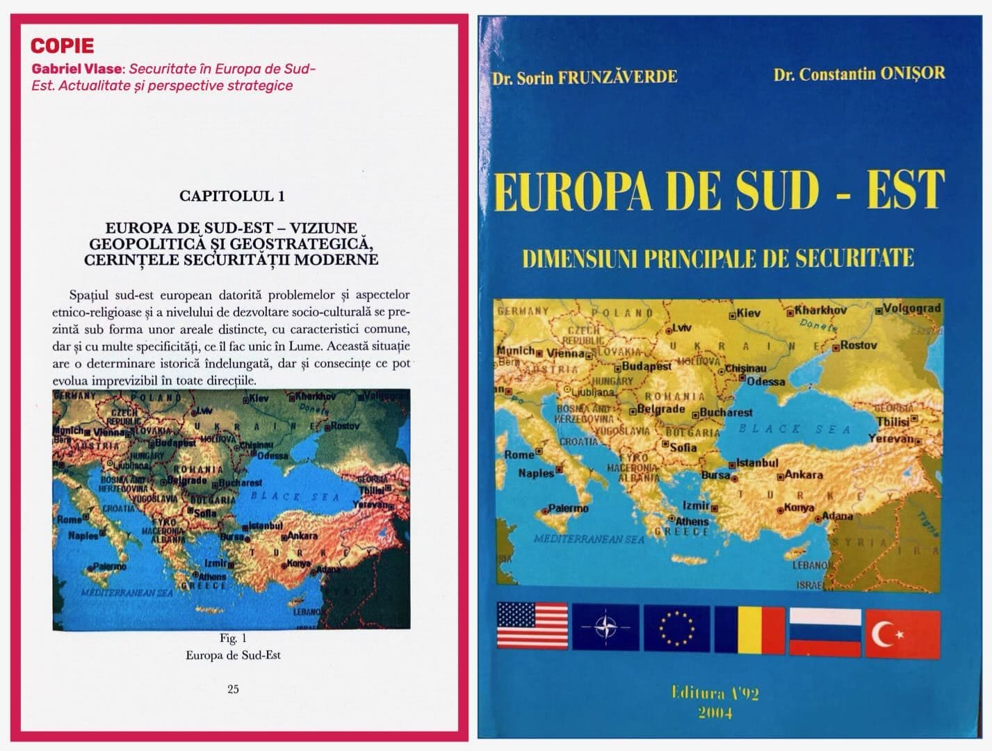 Gabriel Vlase a copiat în 2010 fără atribuire, în primul capitol al cărții sale, harta cu care Sorin Frunzăverde și Constantin Onișor au ilustrat coperta cărții publicate în 2004