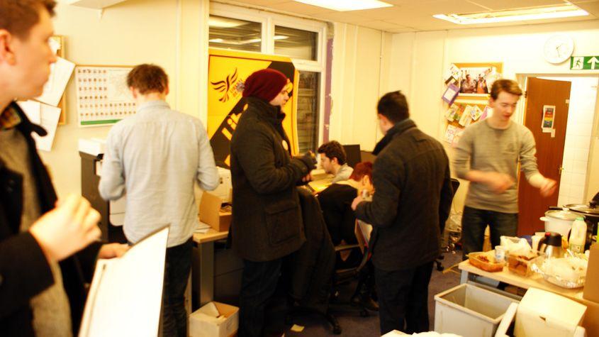 Biroul parlamentar al lui Brake, într-o zi normală din timpul săptămânii.