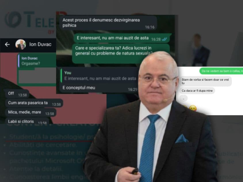 Ion Duvac este acuzat de 19 femei de hărțuire, agresiune sexuală și tentativă de viol în timpul ședințelor de terapie. Femeile descriu o metodă numită „dezvirginare psihică", recomandări de sex anal pentru tulburări de alimentație și diagnostice psihiatrice puse pe baza vieții lor sexuale.