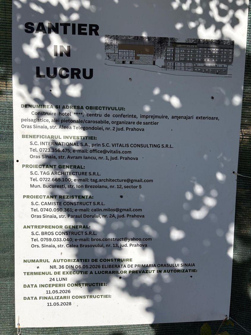 Autorizația șantierului Internațional SA, pentru construcția unui hotel de lux, a fost emisă pe 6 mai 2026. Foto: PressOne