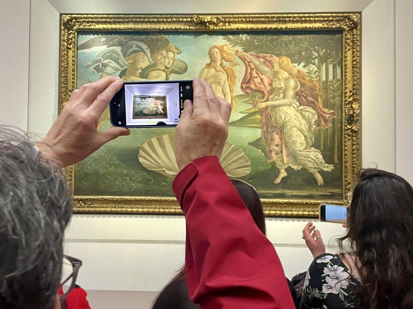 Nașterea lui Venus de Botticelli, Galeria Uffizi